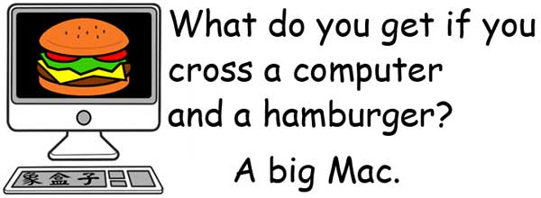 mac computer hamburger 電腦 漢堡