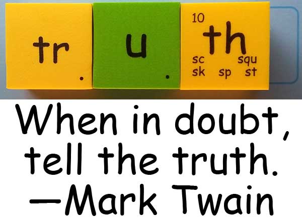 truth 實話 馬克吐溫 Mark Twain