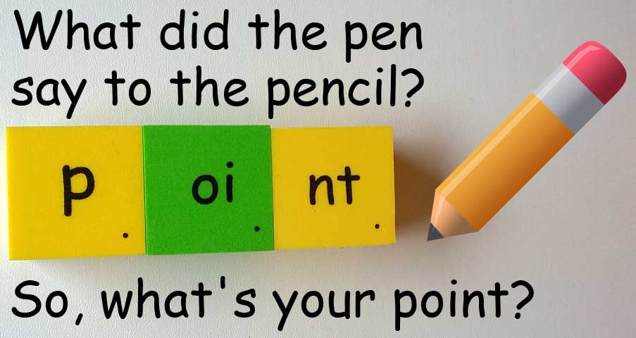 pen 筆 pencil 鉛筆 point